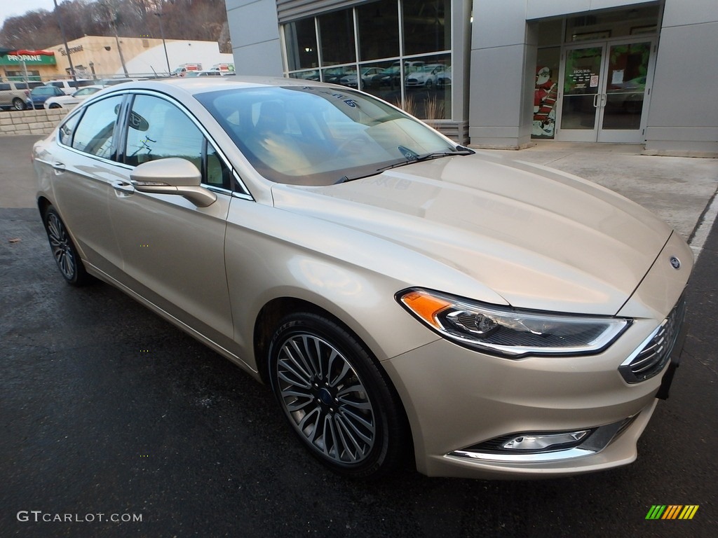 2018 Fusion Titanium AWD - White Gold / Medium Soft Ceramic photo #9