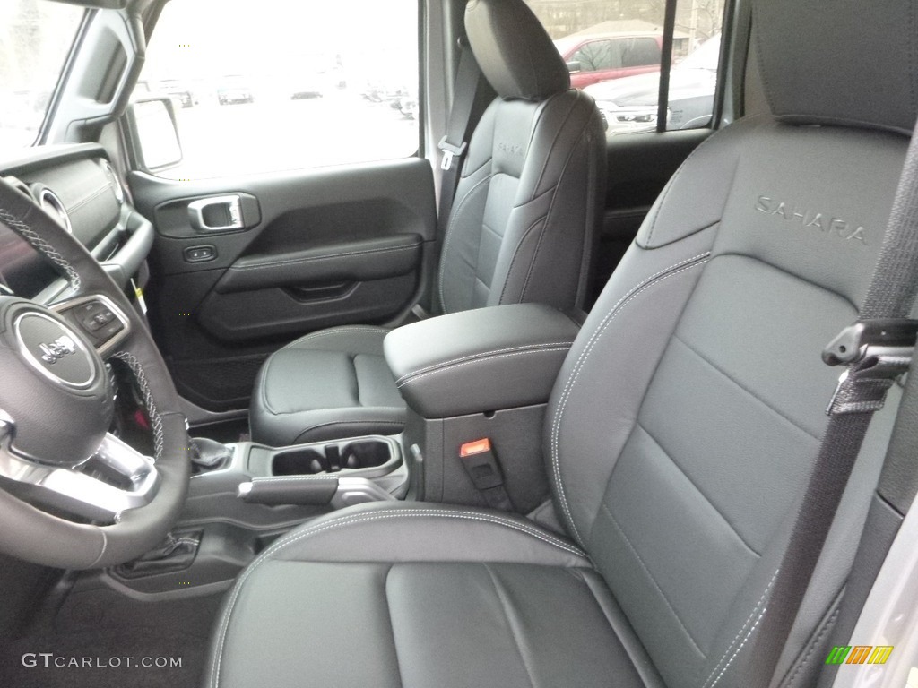 Black Interior 2019 Jeep Wrangler Unlimited Sahara 4x4 Photo #130920082