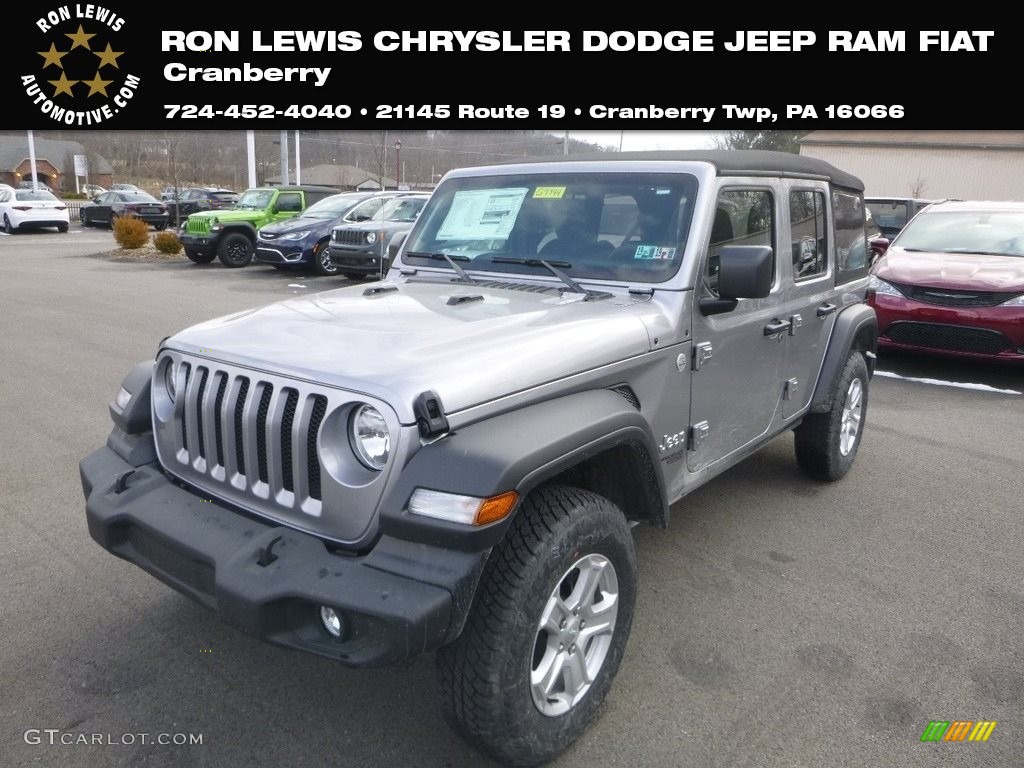 2019 Wrangler Unlimited Sport 4x4 - Billet Silver Metallic / Black photo #1