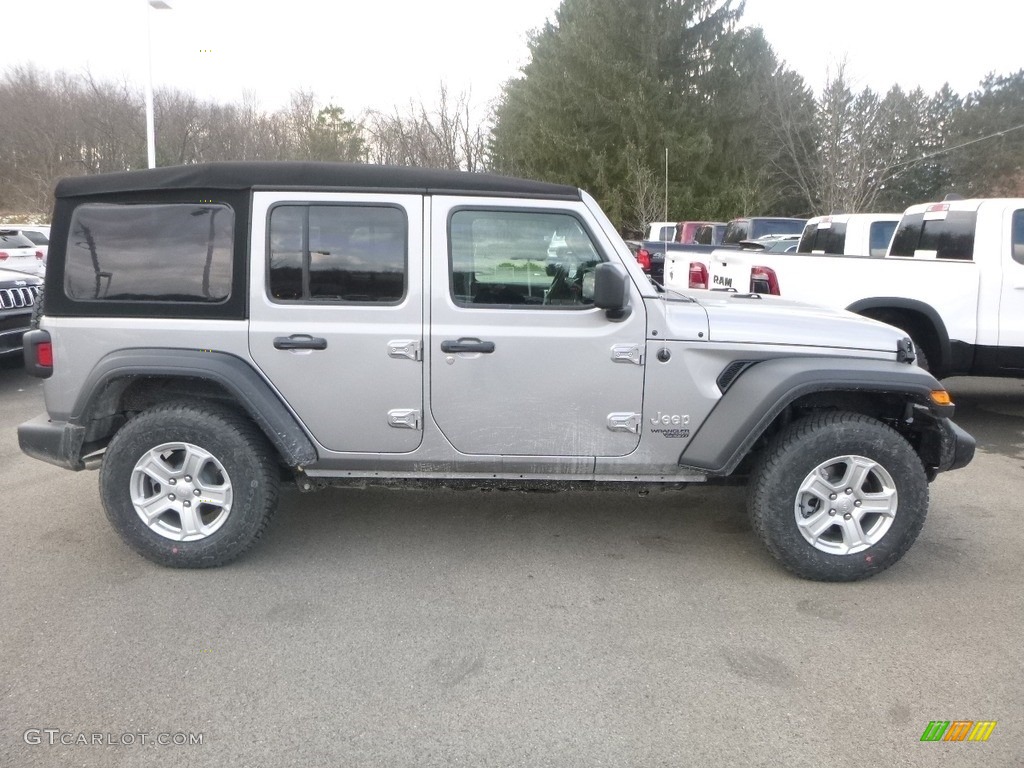 Billet Silver Metallic 2019 Jeep Wrangler Unlimited Sport 4x4 Exterior Photo #130920895