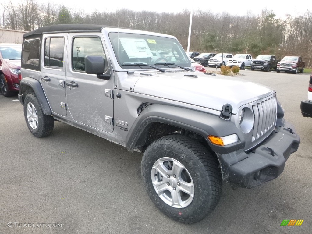 Billet Silver Metallic 2019 Jeep Wrangler Unlimited Sport 4x4 Exterior Photo #130920925