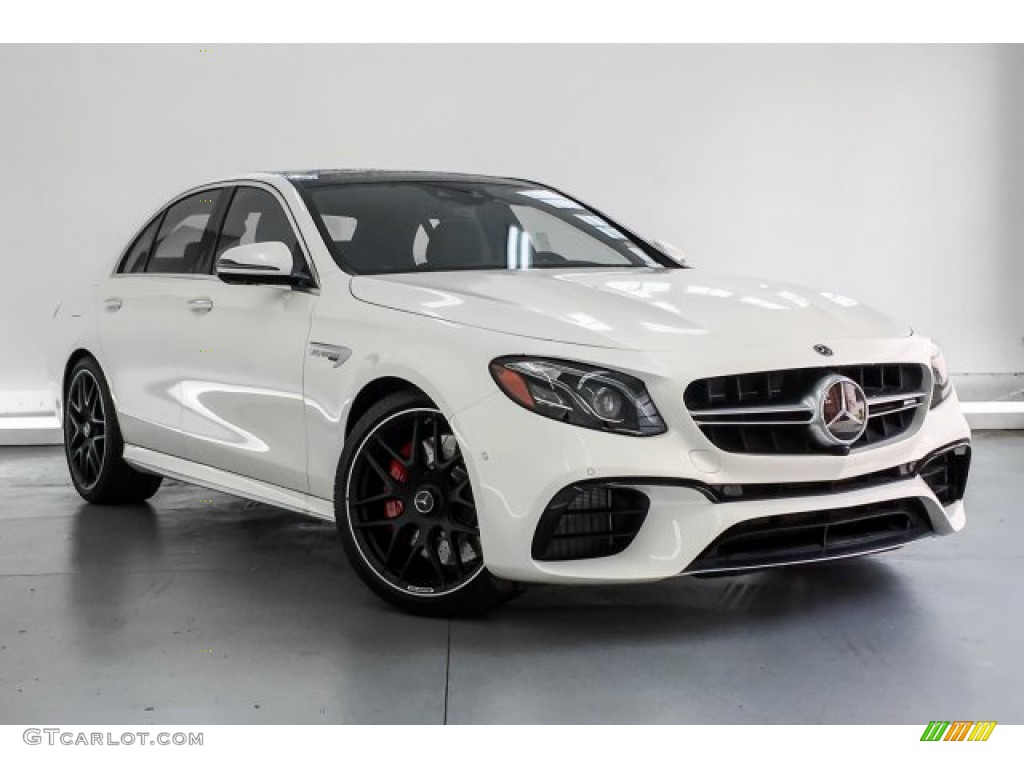 designo Diamond White Metallic 2019 Mercedes-Benz E AMG 63 S 4Matic Sedan Exterior Photo #130922857