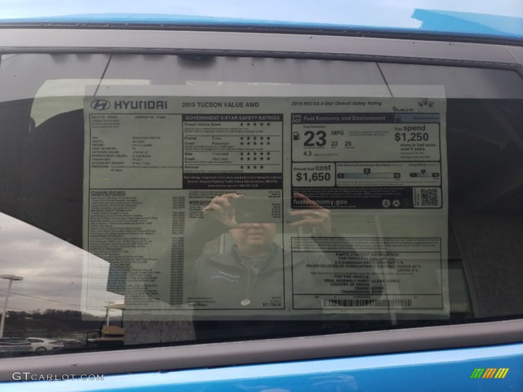 2019 Hyundai Tucson Value AWD Window Sticker Photo #130924489