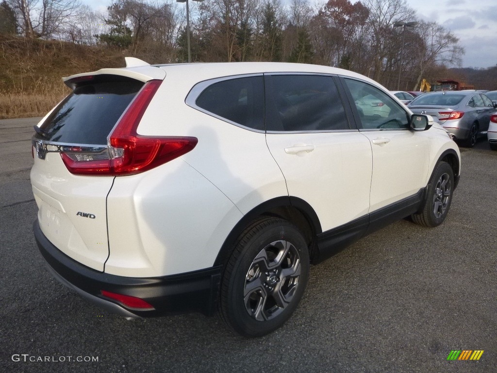 2018 CR-V EX AWD - White Diamond Pearl / Black photo #5