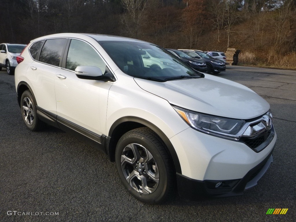 2018 CR-V EX AWD - White Diamond Pearl / Black photo #6