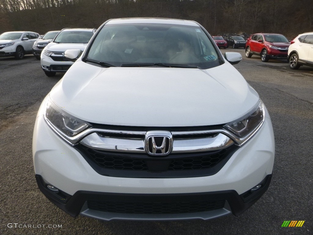 2018 CR-V EX AWD - White Diamond Pearl / Black photo #7