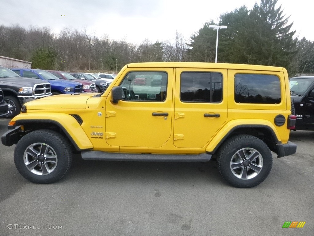 Hellayella 2019 Jeep Wrangler Unlimited Sahara 4x4 Exterior Photo #130924948