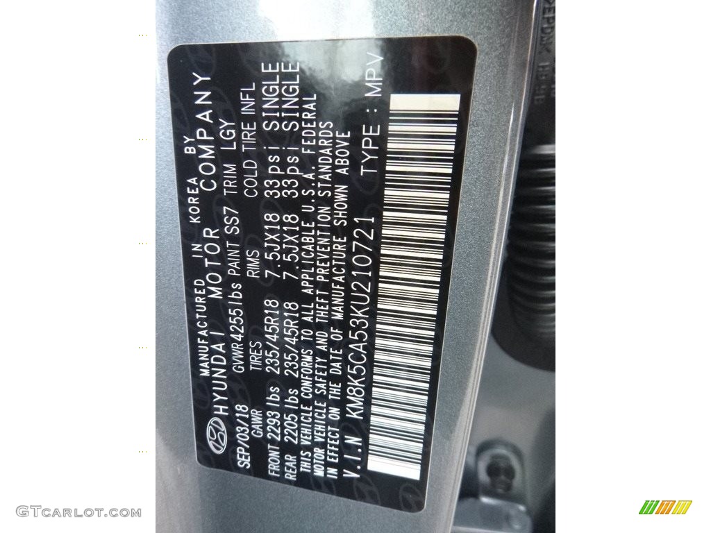 2019 Kona Color Code SS7 for Sonic Silver Photo #130927354