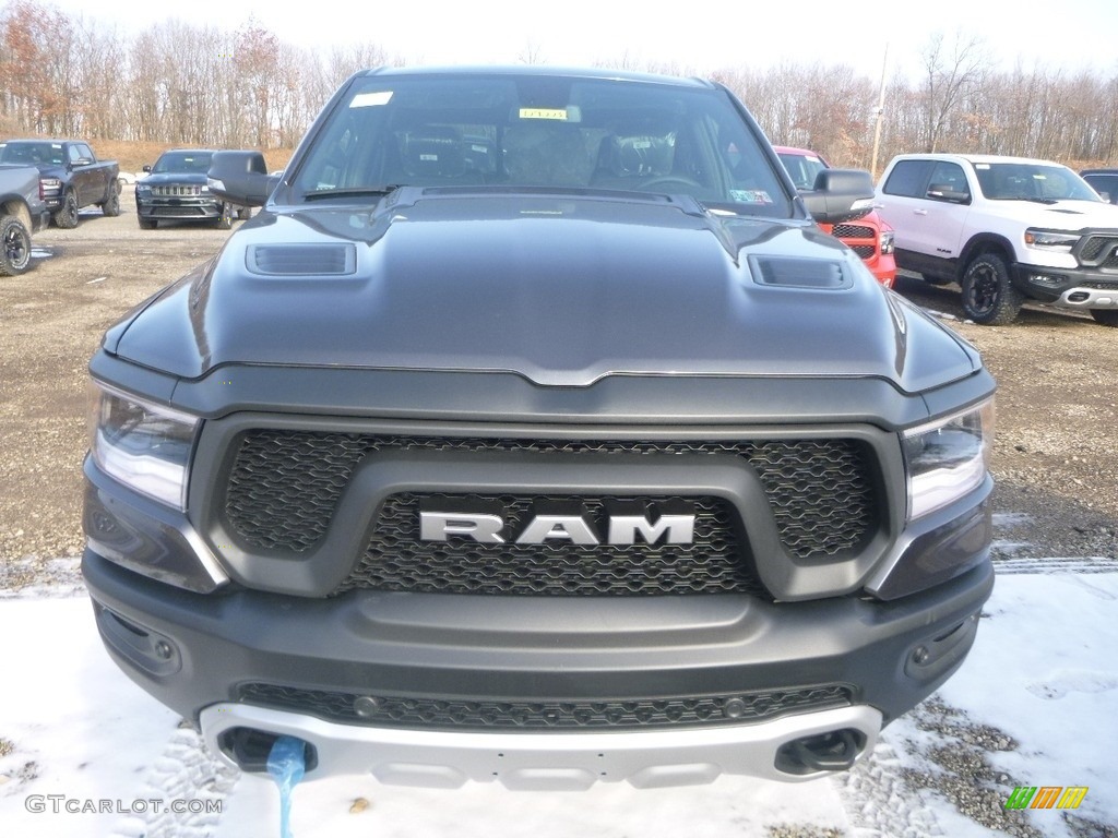 2019 1500 Rebel Crew Cab 4x4 - Granite Crystal Metallic / Black/Red photo #8