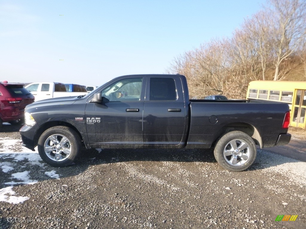 2019 1500 Classic Express Quad Cab 4x4 - Maximum Steel Metallic / Black/Diesel Gray photo #3