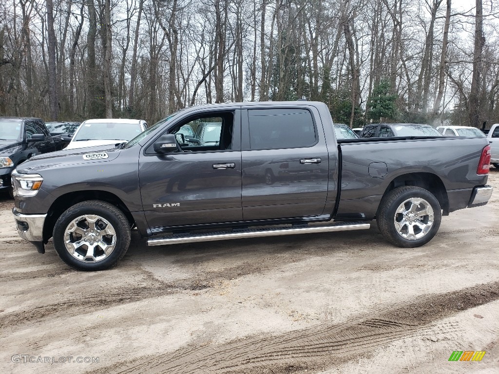 2019 1500 Big Horn Crew Cab 4x4 - Granite Crystal Metallic / Black photo #3