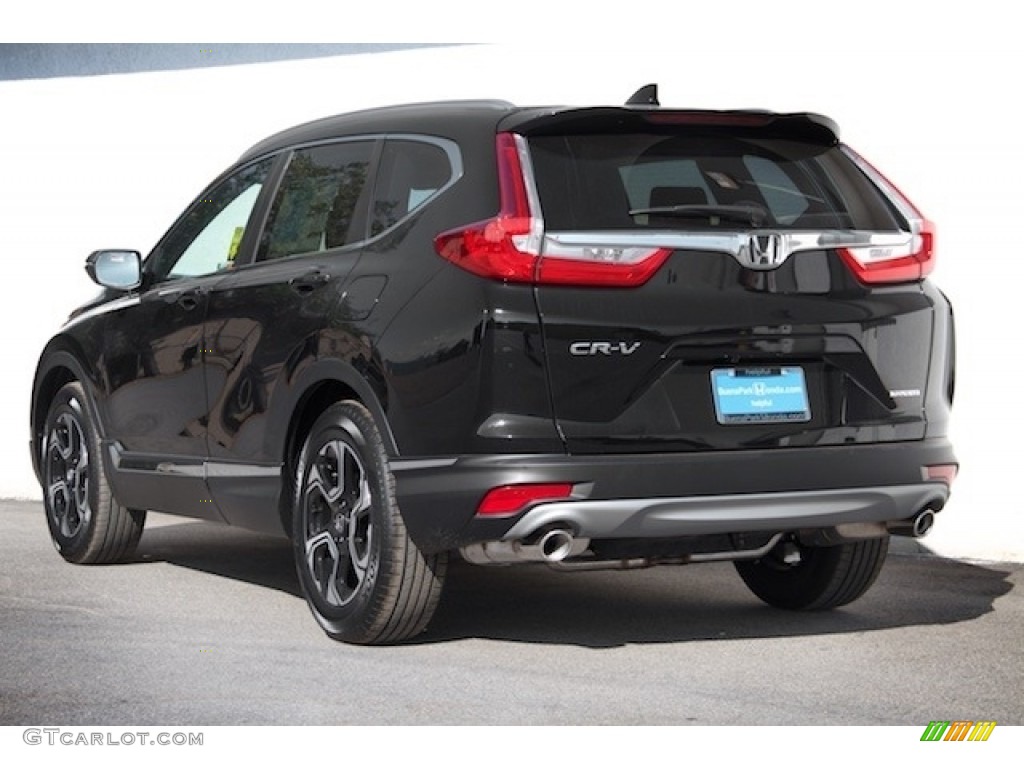 2019 CR-V Touring - Crystal Black Pearl / Black photo #2