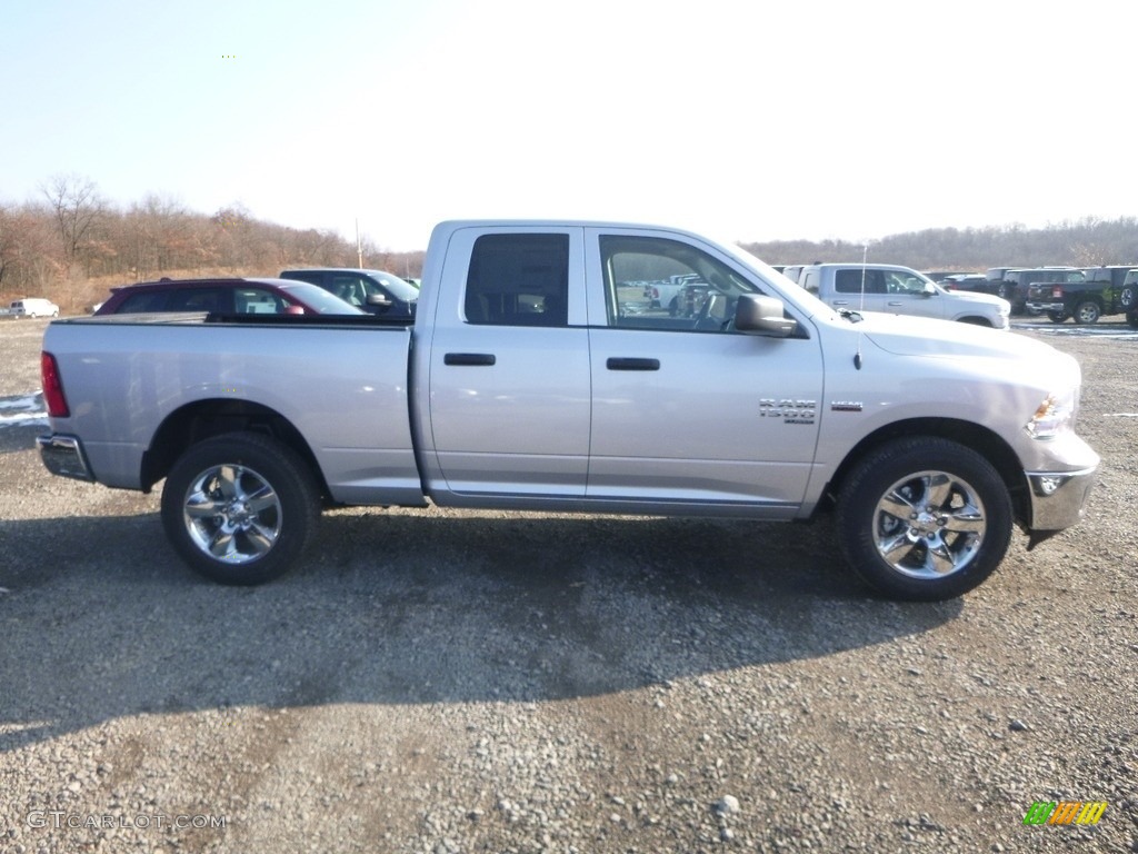 2019 1500 Classic Tradesman Quad Cab 4x4 - Bright Silver Metallic / Black/Diesel Gray photo #6