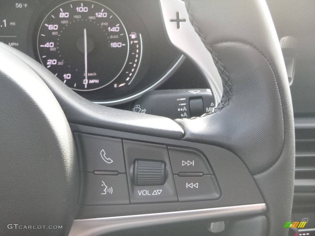 2019 Alfa Romeo Giulia Ti Sport AWD Black Steering Wheel Photo #130946023