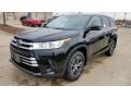 2019 Midnight Black Metallic Toyota Highlander LE  photo #1