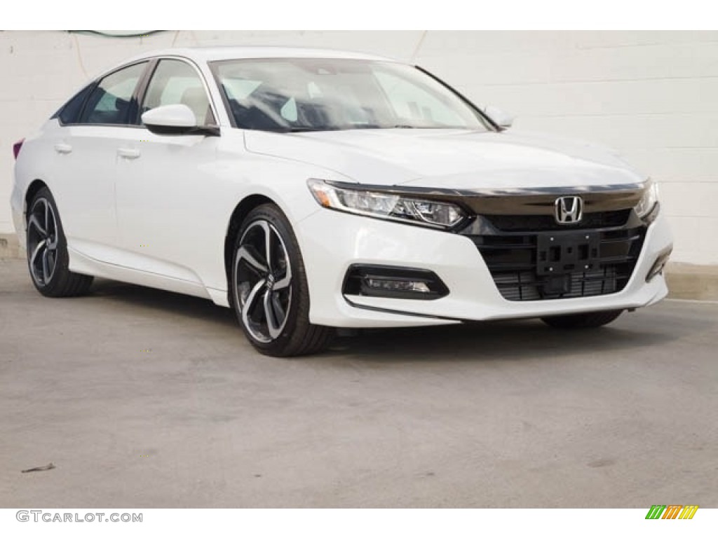 Platinum White Pearl 2019 Honda Accord Sport Sedan Exterior Photo #130950322