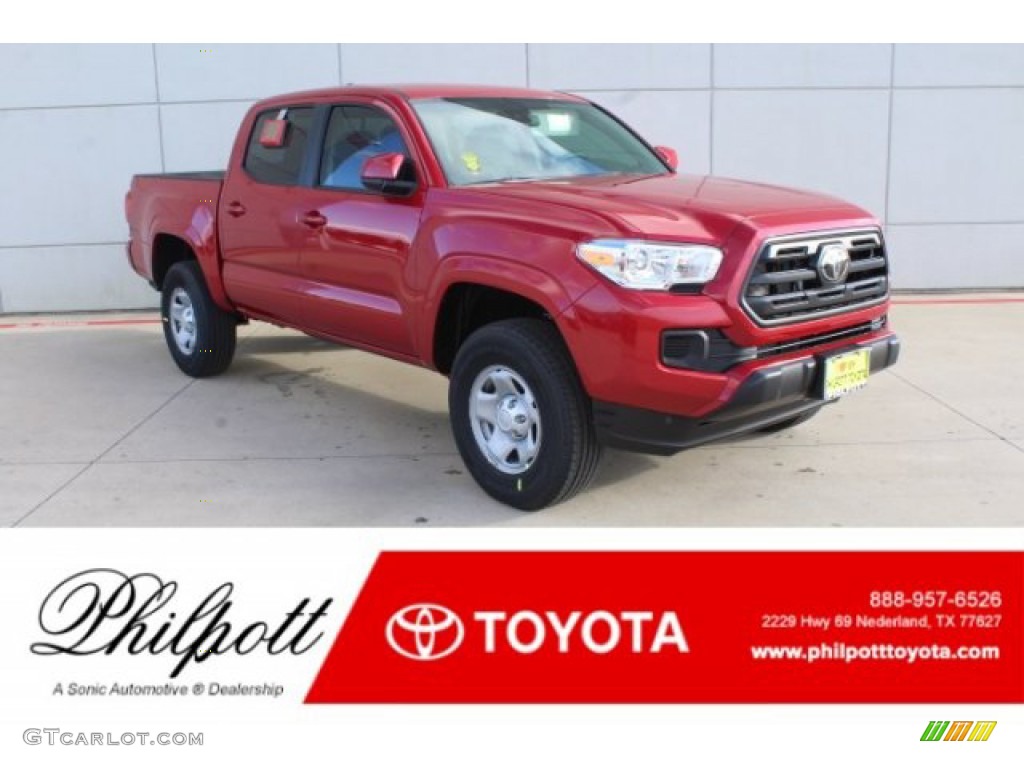 2019 Tacoma SR Double Cab - Barcelona Red Metallic / Cement Gray photo #1