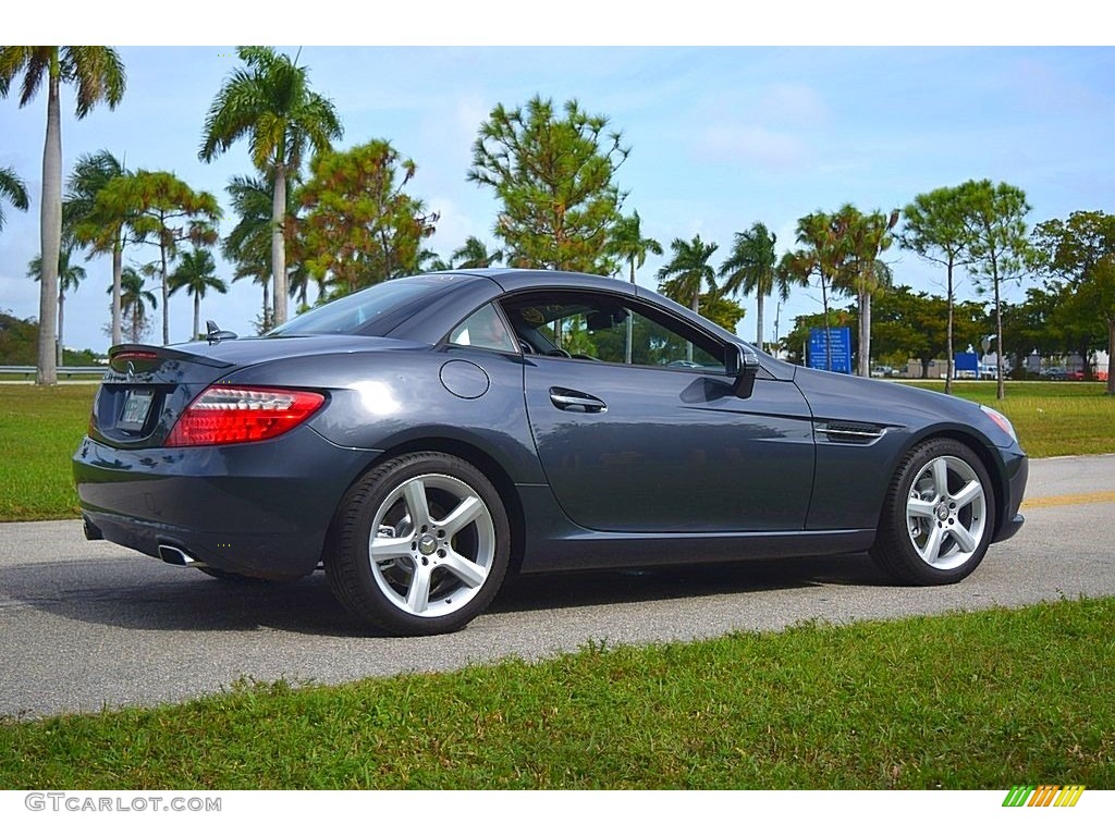 2014 SLK 250 Roadster - Steel Grey Metallic / Bengal Red/Black photo #3
