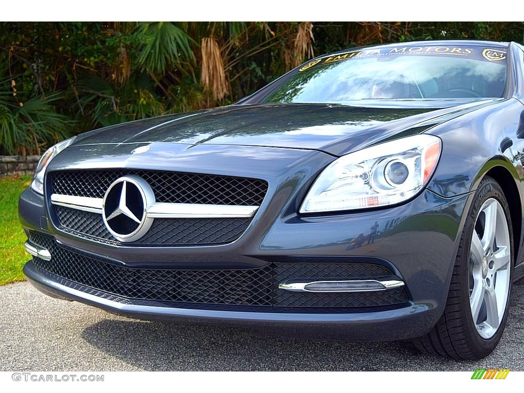 2014 SLK 250 Roadster - Steel Grey Metallic / Bengal Red/Black photo #12