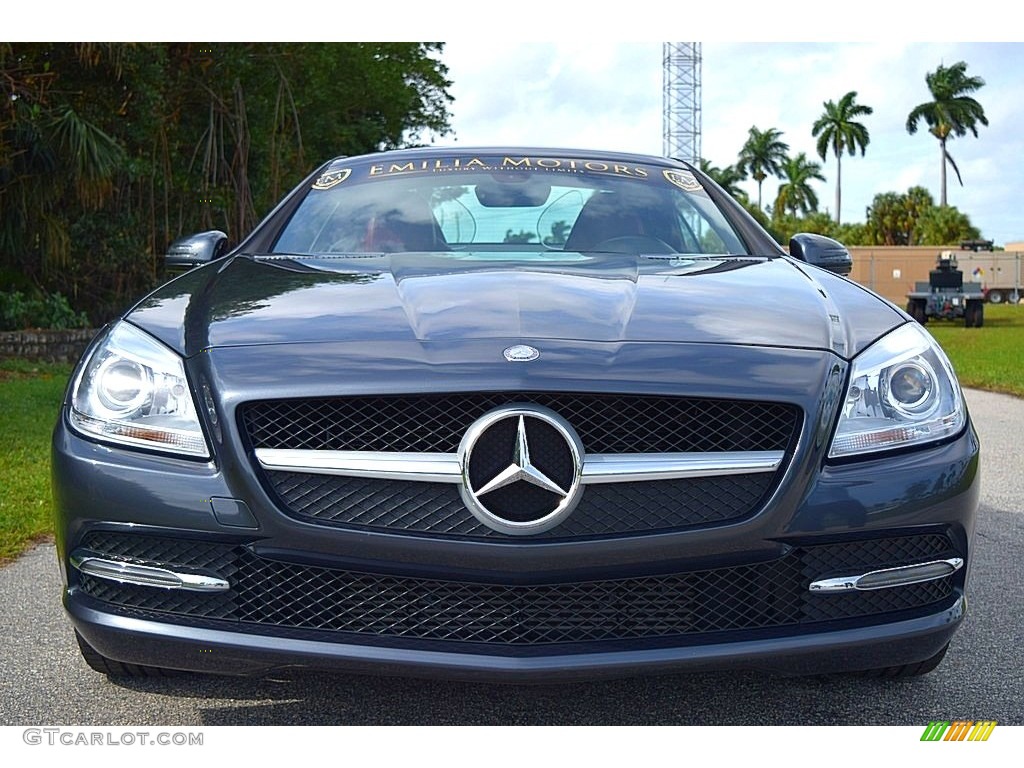 2014 SLK 250 Roadster - Steel Grey Metallic / Bengal Red/Black photo #14