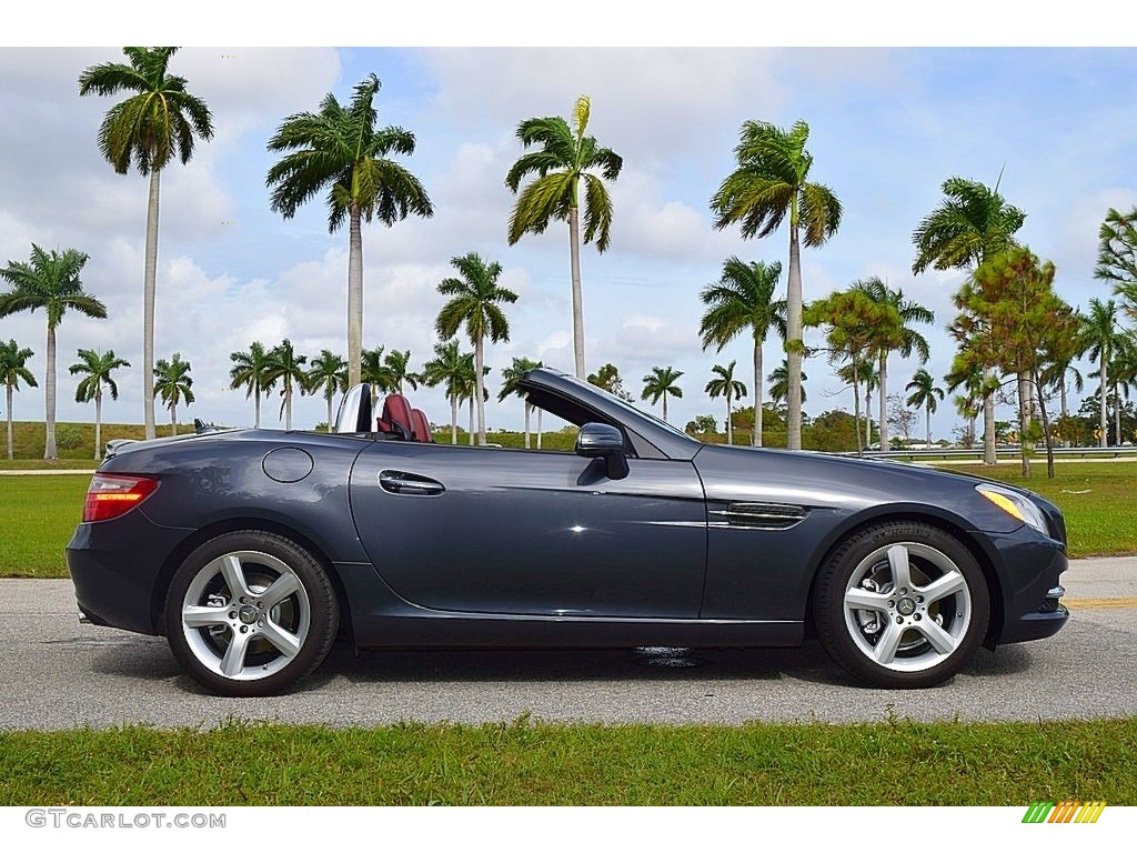 2014 SLK 250 Roadster - Steel Grey Metallic / Bengal Red/Black photo #21