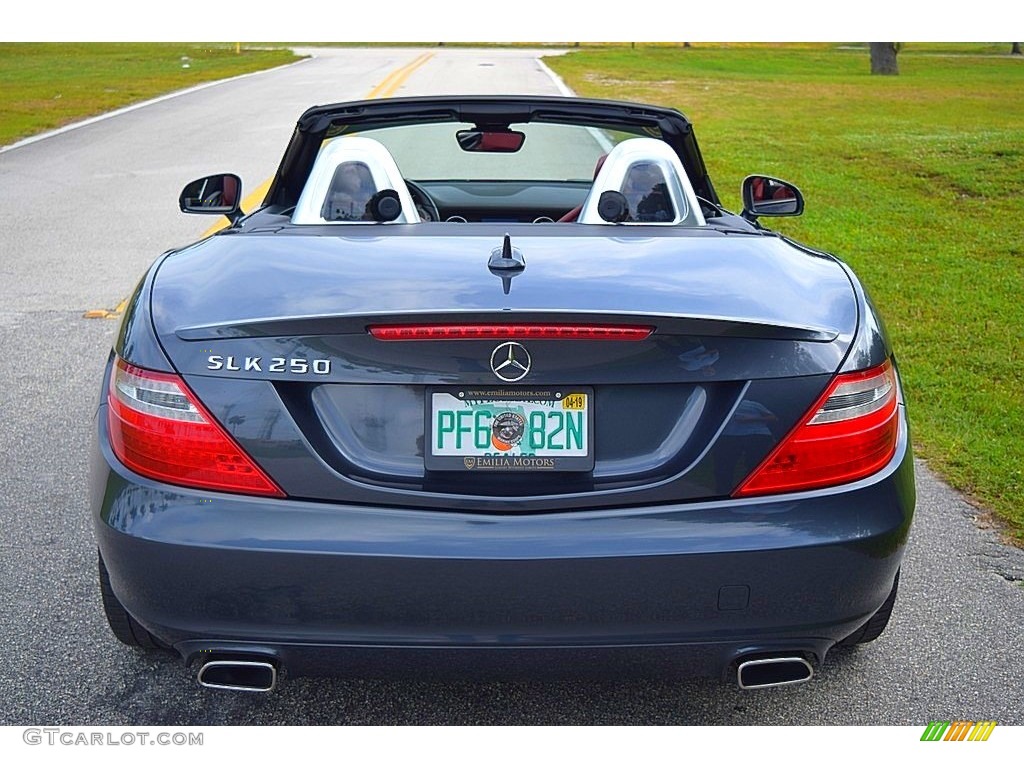 2014 SLK 250 Roadster - Steel Grey Metallic / Bengal Red/Black photo #25