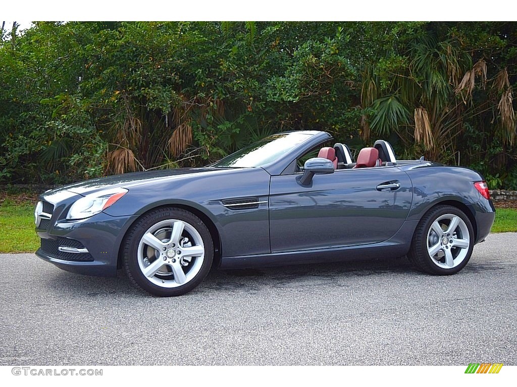 2014 SLK 250 Roadster - Steel Grey Metallic / Bengal Red/Black photo #29