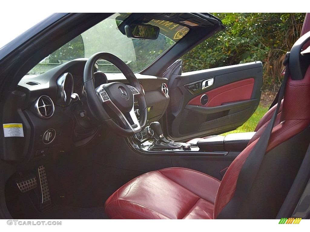 2014 SLK 250 Roadster - Steel Grey Metallic / Bengal Red/Black photo #35