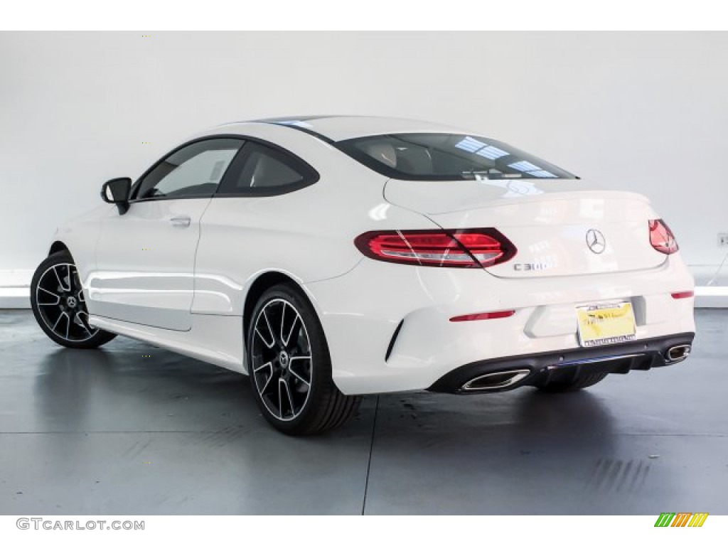 2019 C 300 Coupe - Polar White / Silk Beige/Black photo #2