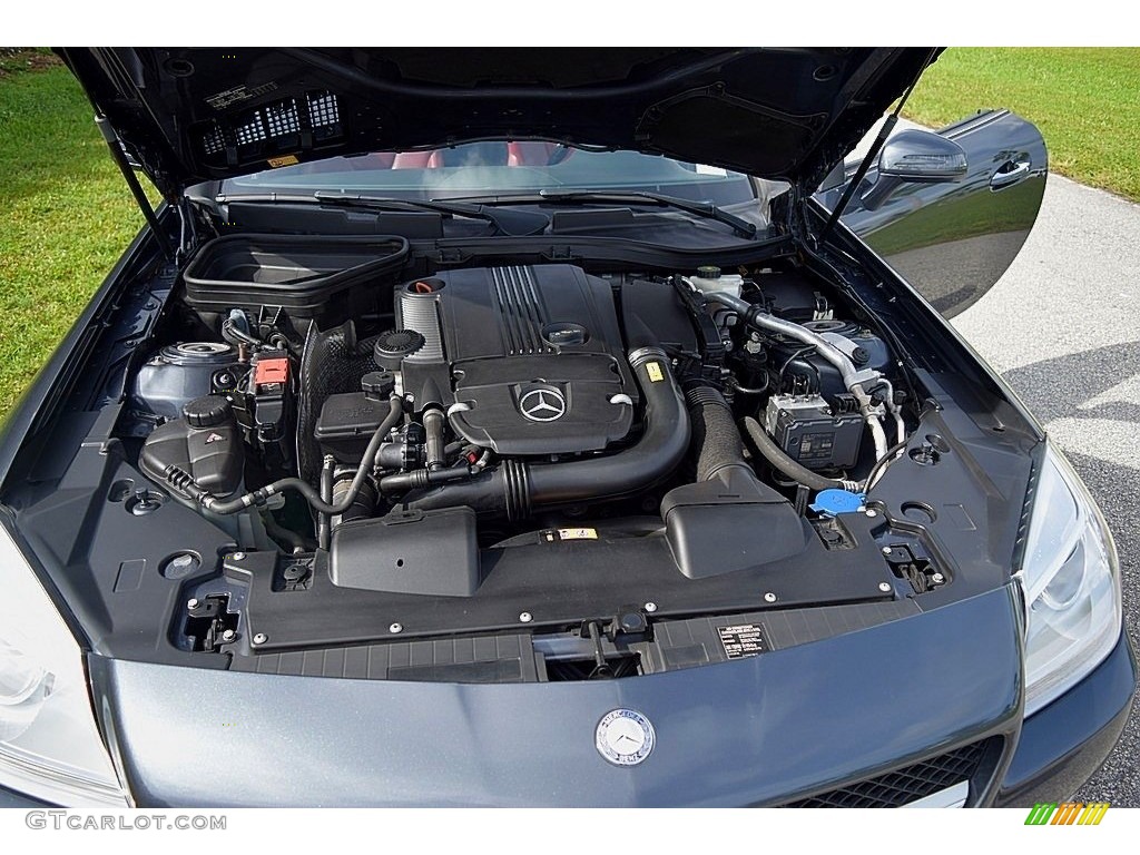 2014 SLK 250 Roadster - Steel Grey Metallic / Bengal Red/Black photo #53