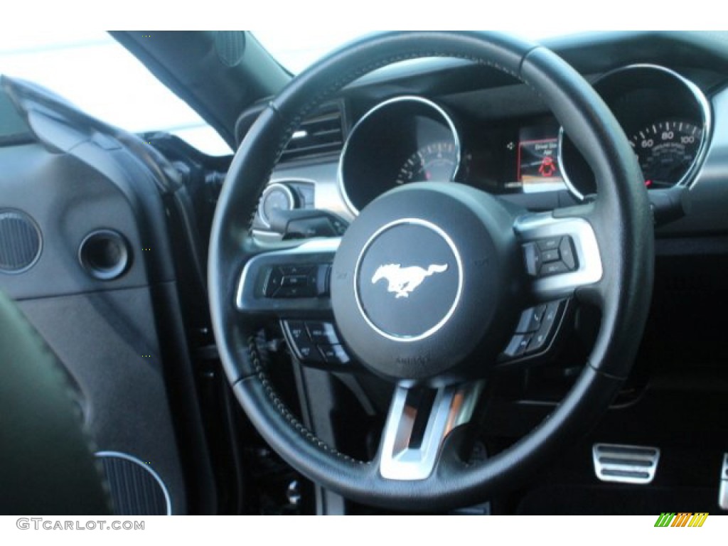 2015 Mustang EcoBoost Coupe - Black / 50 Years Raven Black photo #20