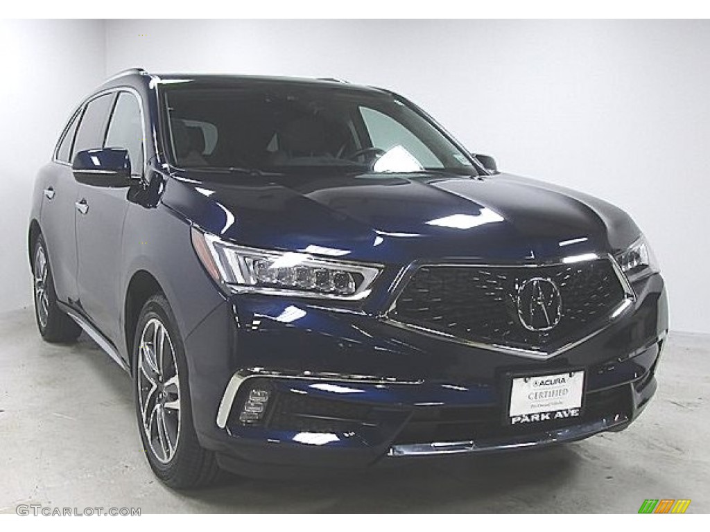2017 MDX Advance SH-AWD - Fathom Blue Pearl / Graystone photo #5