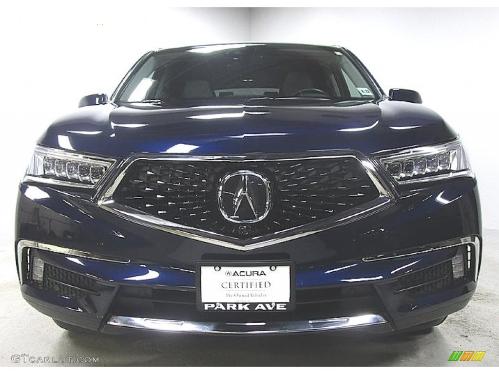 2017 MDX Advance SH-AWD - Fathom Blue Pearl / Graystone photo #6