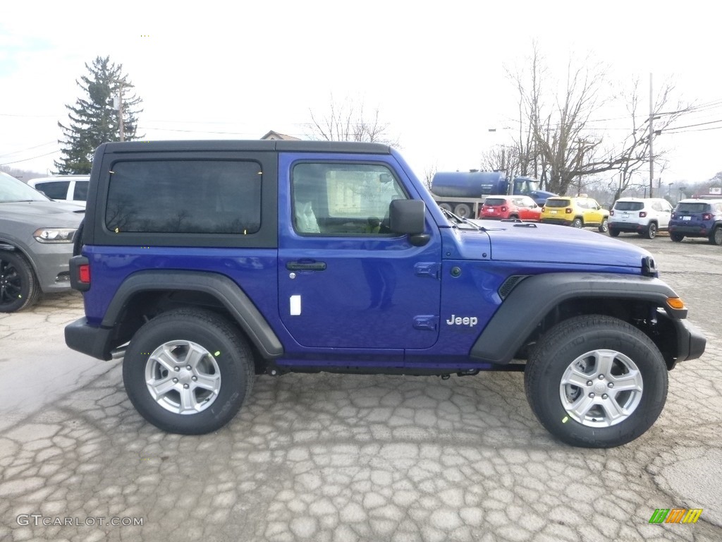 Ocean Blue Metallic 2019 Jeep Wrangler Sport 4x4 Exterior Photo #130961583
