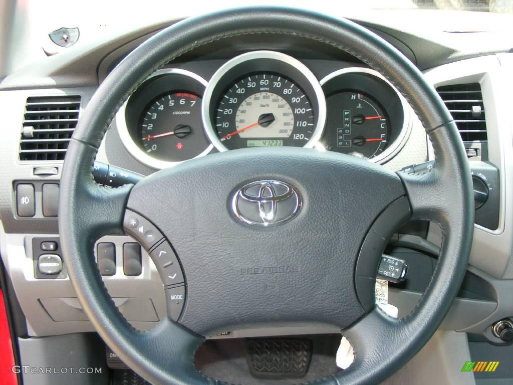 2008 Tacoma V6 TRD Sport Double Cab 4x4 - Radiant Red / Graphite Gray photo #10