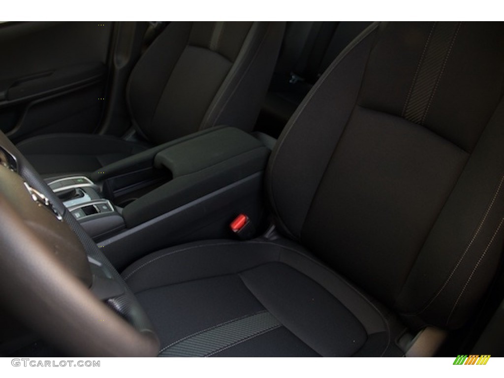 2019 Civic LX Hatchback - Crystal Black Pearl / Black photo #9