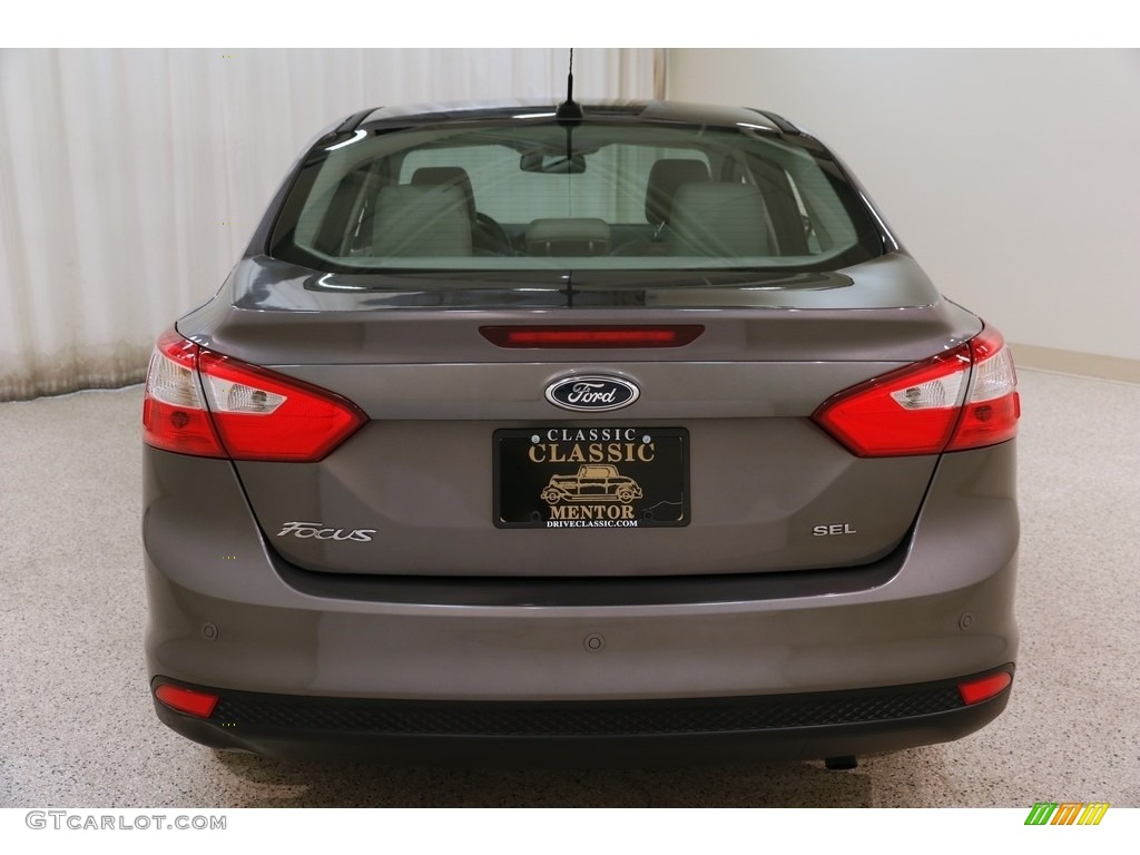 2012 Focus SEL Sedan - Sterling Grey Metallic / Stone photo #15