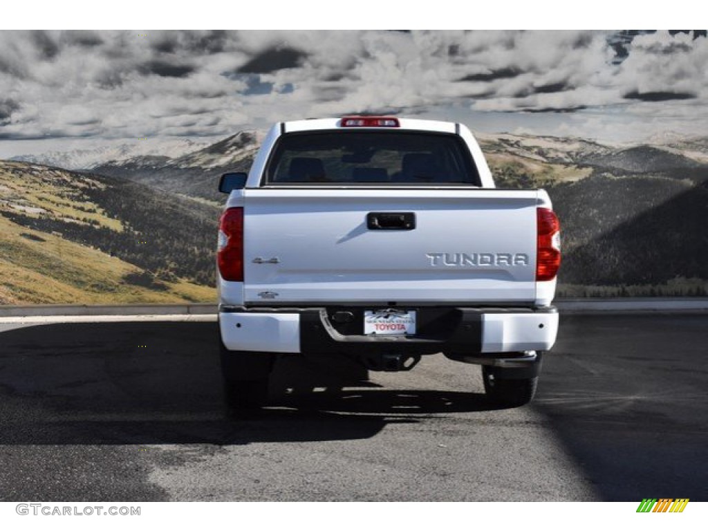 2019 Tundra Platinum CrewMax 4x4 - Super White / Black photo #4