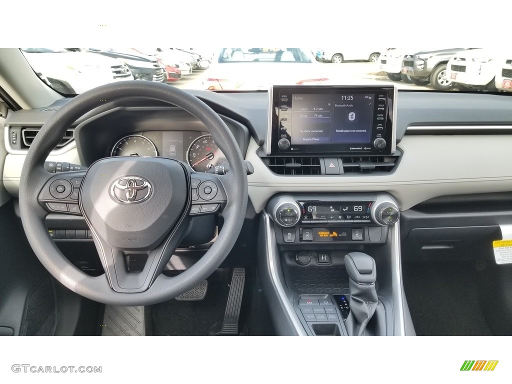 2019 Toyota RAV4 XLE AWD Light Gray Dashboard Photo #130966560