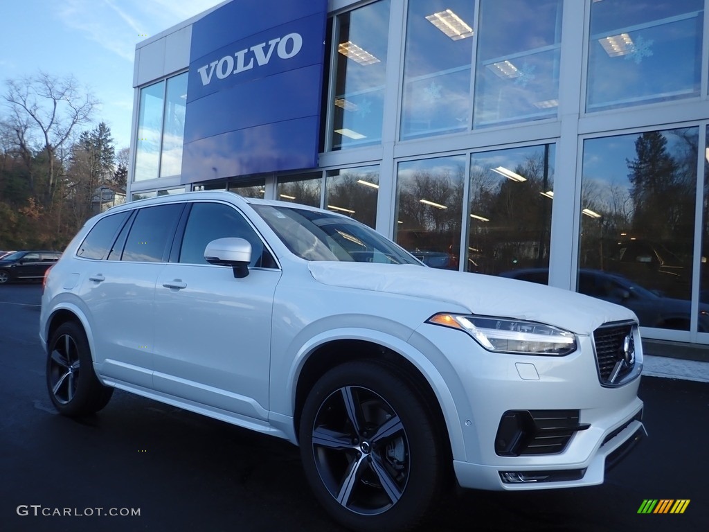 Crystal White Metallic 2019 Volvo XC90 T6 AWD R-Design Exterior Photo #130968769