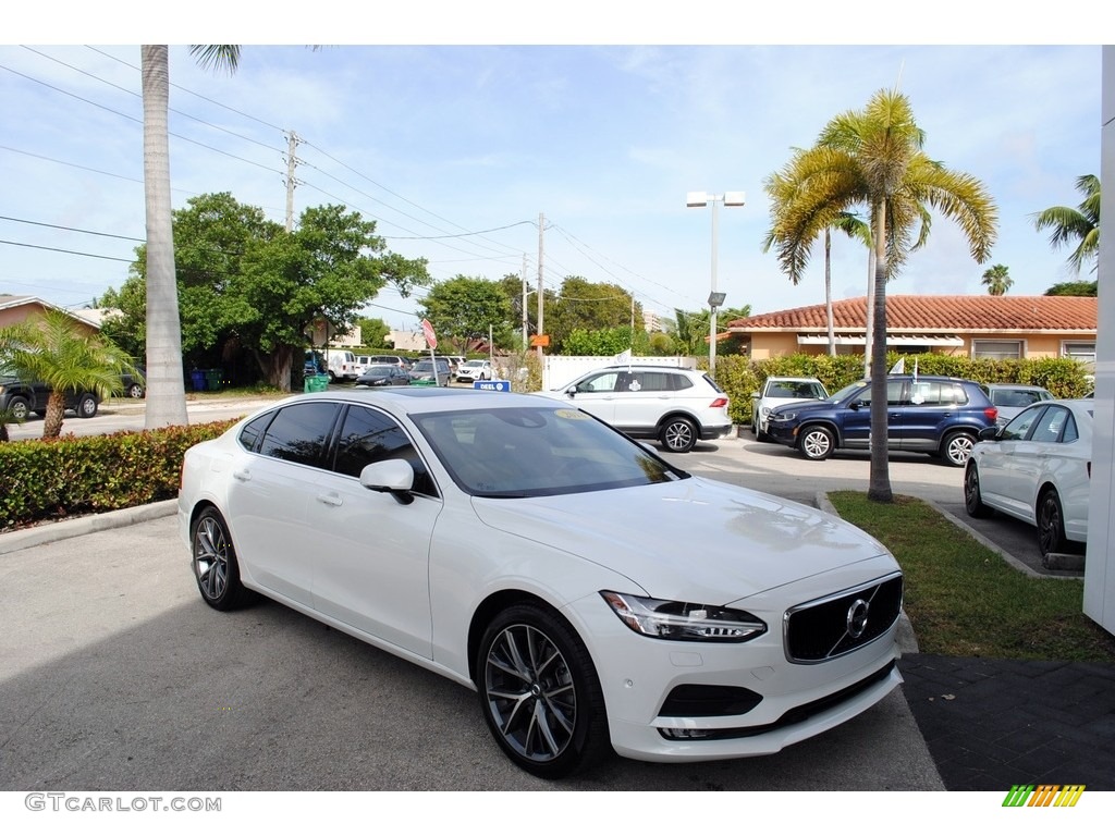 2018 S90 T5 - Crystal White Pearl Metallic / Amber photo #1