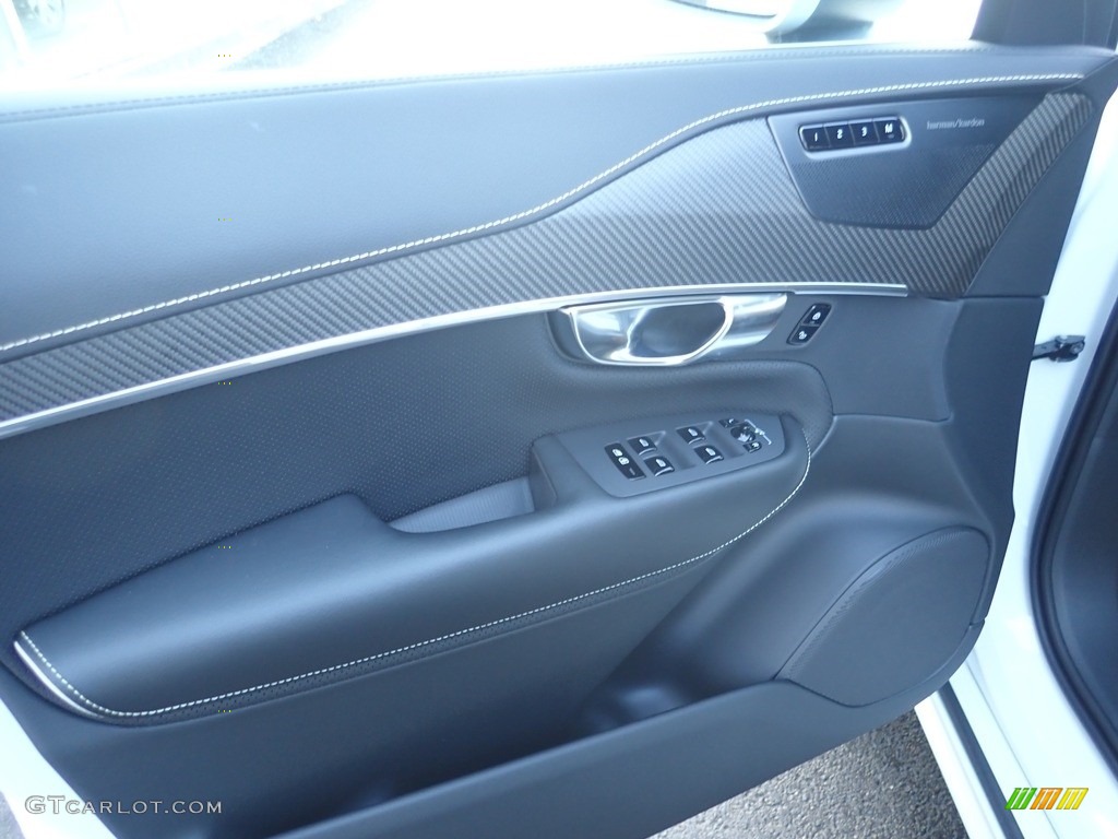 2019 Volvo XC90 T6 AWD R-Design Charcoal Door Panel Photo #130968972