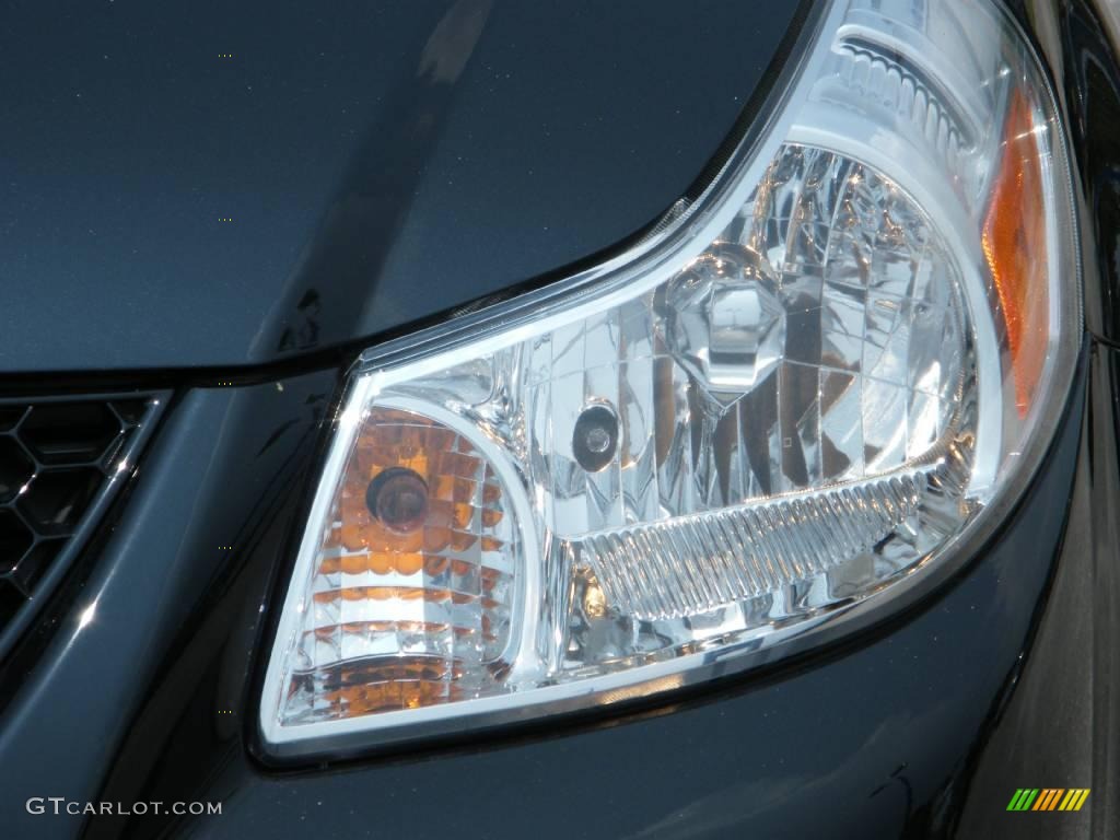 2008 SX4 Sedan - Black Pearl Metallic / Beige photo #9