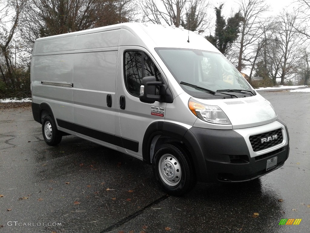Bright Silver Metallic 2019 Ram ProMaster 2500 High Roof Cargo Van Exterior Photo #130972278