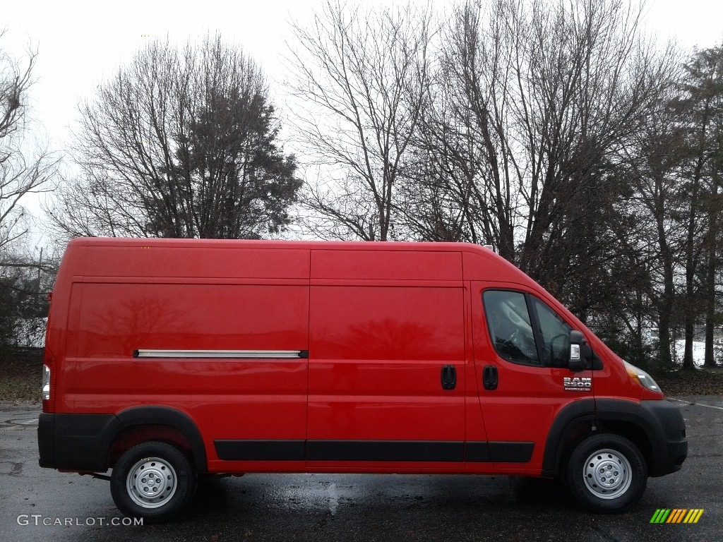 Flame Red 2019 Ram ProMaster 2500 High Roof Cargo Van Exterior Photo #130972512