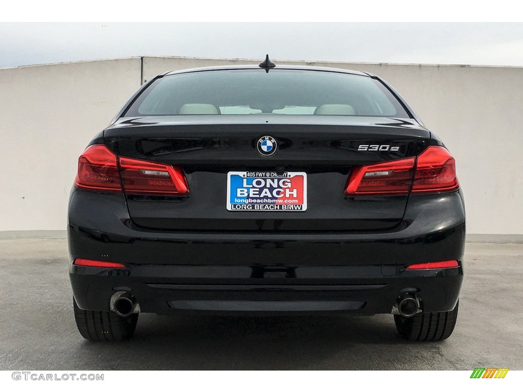 2019 5 Series 530e iPerformance Sedan - Jet Black / Canberra Beige/Black photo #3