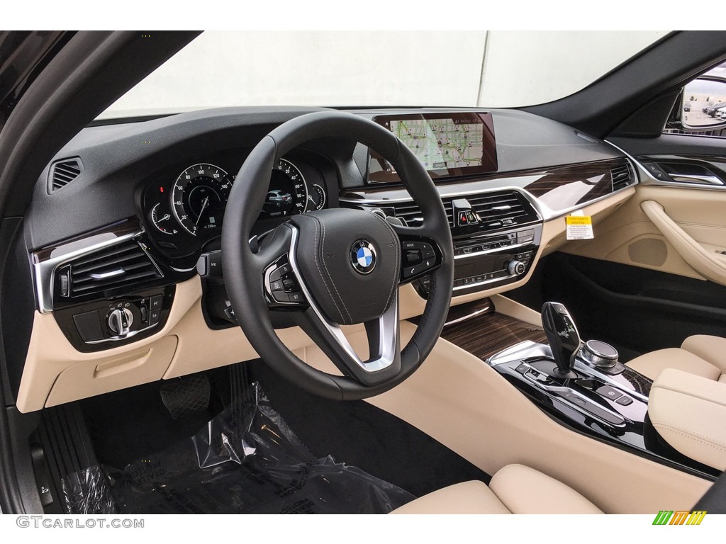2019 5 Series 530e iPerformance Sedan - Jet Black / Canberra Beige/Black photo #4