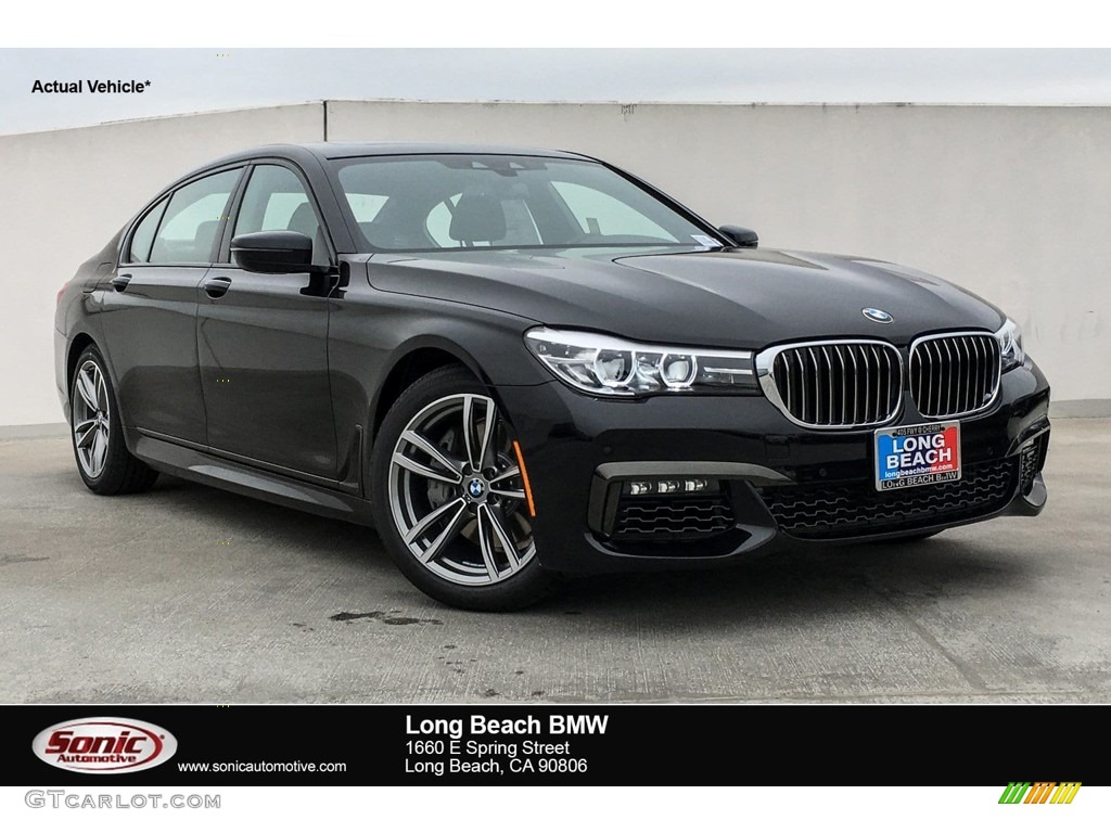 2019 7 Series 740i Sedan - Black Sapphire Metallic / Black photo #1