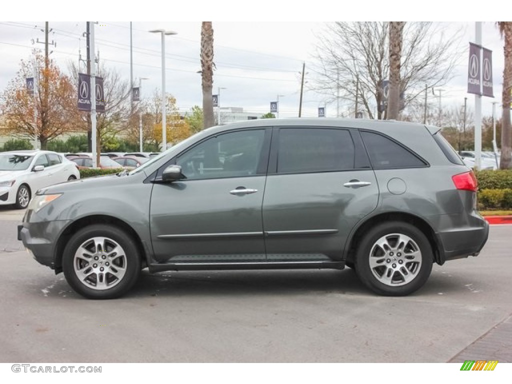 2007 MDX Technology - Aberdeen Green Metallic / Taupe photo #4