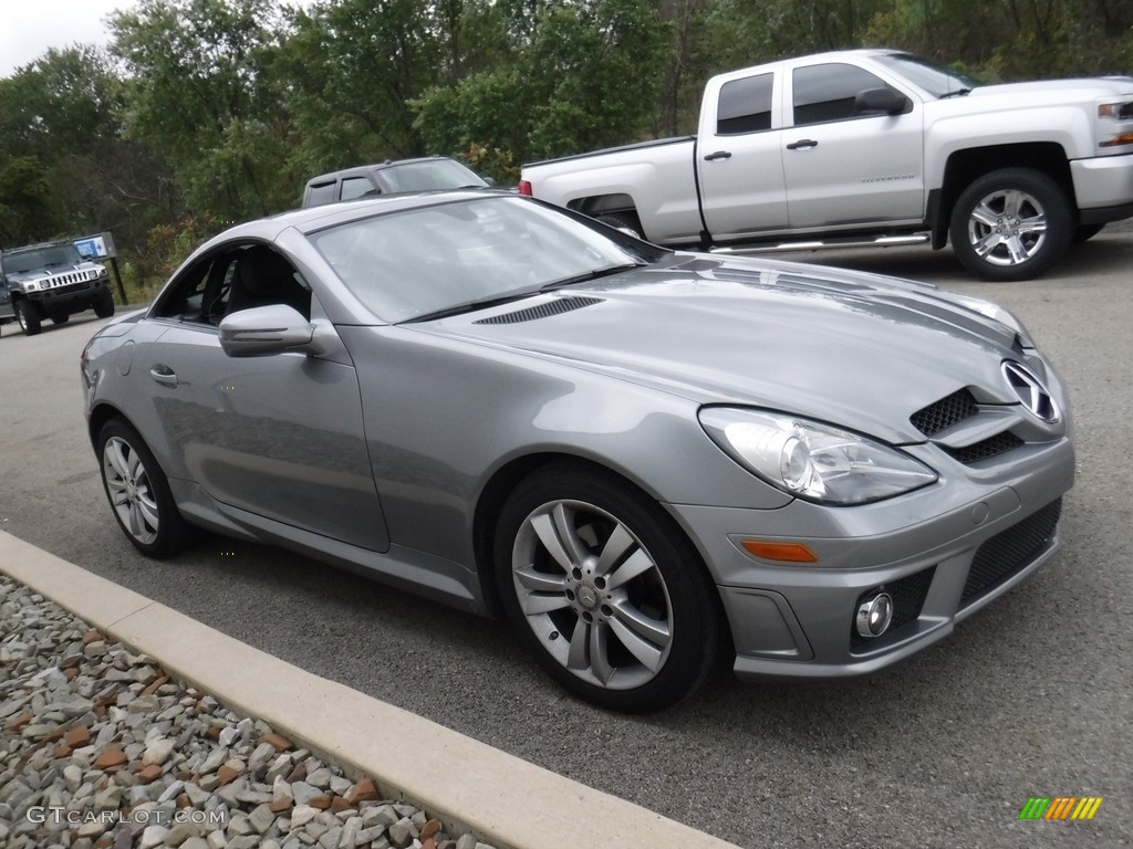 2011 SLK 300 Roadster - Palladium Silver Metallic / Black photo #8